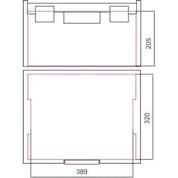 Maletín porta-herramientas en ABS, vacío C99V2