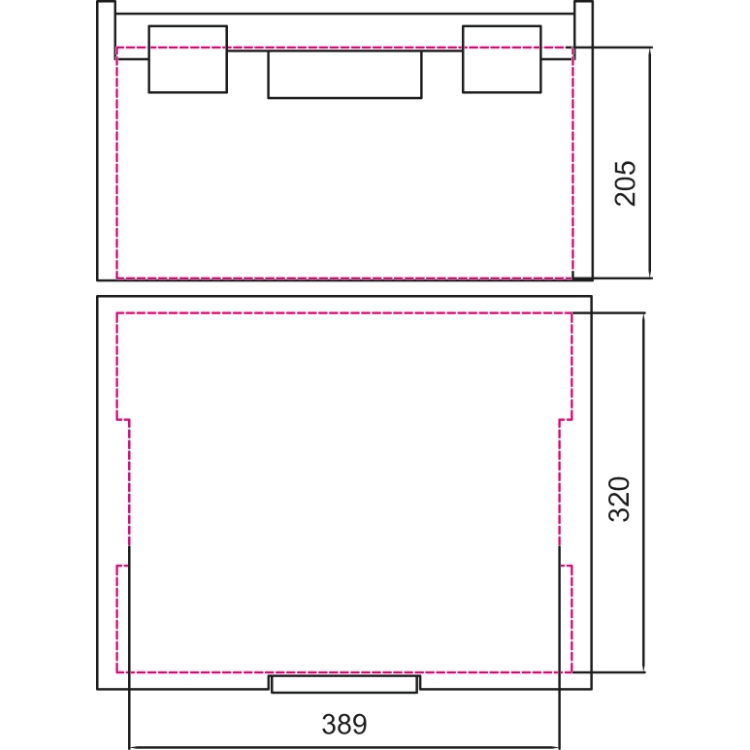 Maletín porta-herramientas COMBO en ABS, vacío - Beta C99V1